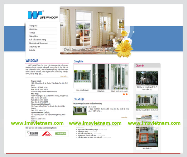 Website cửa nhựa uPVC Life Window