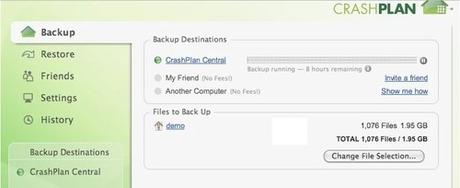 Dịch vụ lưu trữ trực tuyến với CrashPlan
